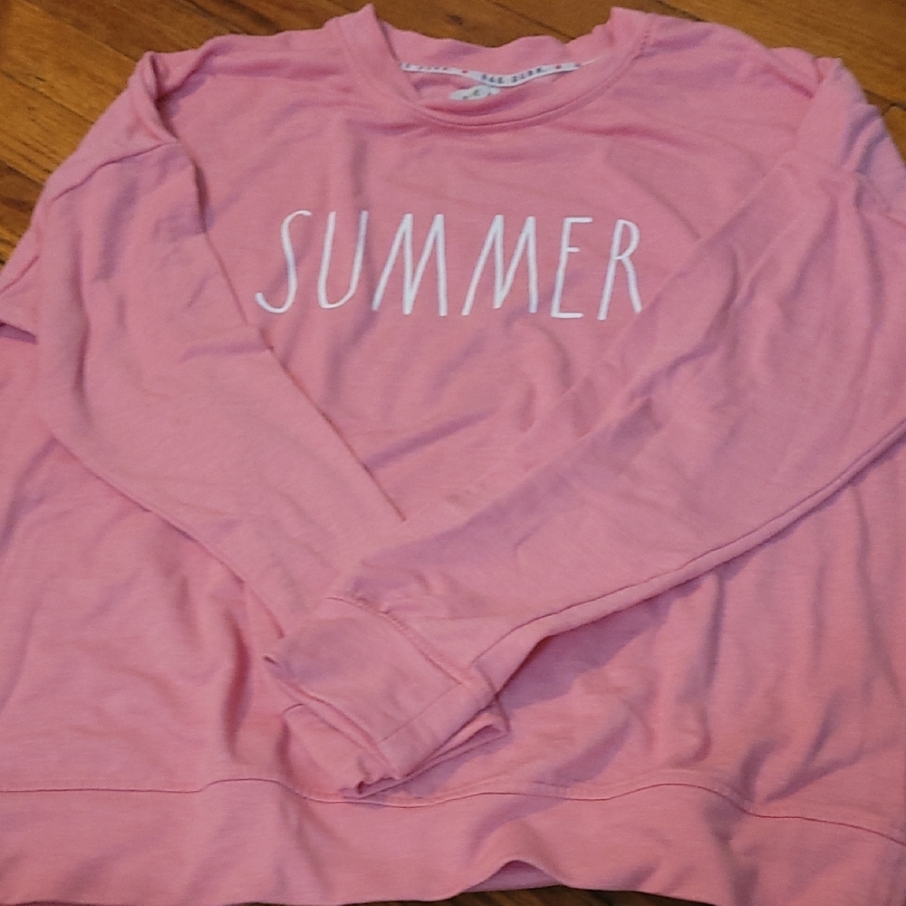 Rae Dunn Pink 'Summer' Sweatshirt